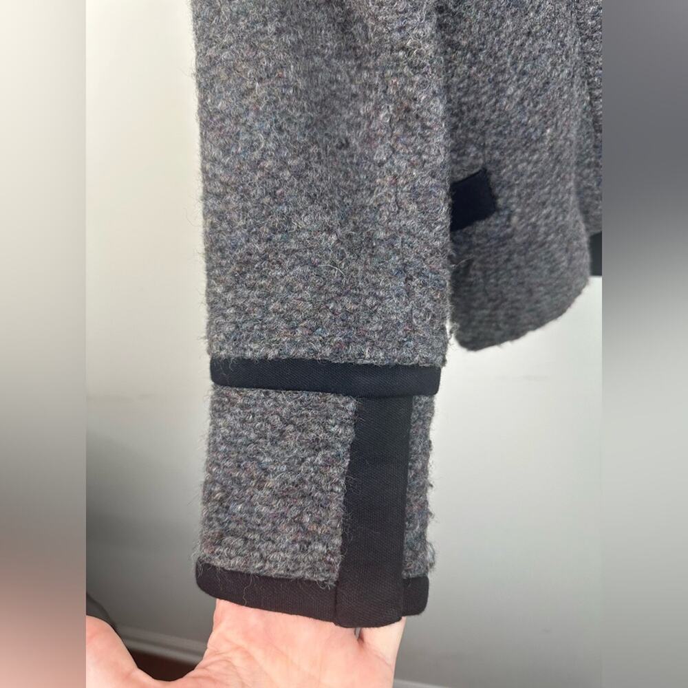 IRO Cydney Black Boucle Tweed Blazer Jacket Wool Blend Size 6 EUC - Picture 4 of 8